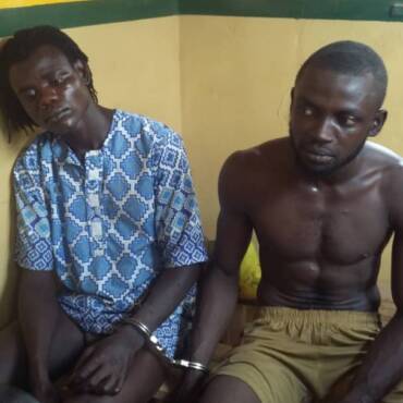 So-Safe Corps arrest three suspects, recovered arms and ammunitions.