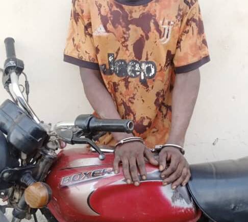 So-Safe Apprehends 25-Year-Old Man For Stealing Motorcycle